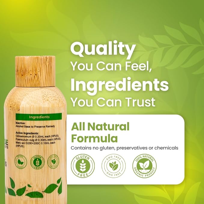 Bestmade Natural Products Halitosis, Natural Remedy for Bad Breath BM249 - Helps Improve Oral Health, Reduce Smelly Breath & Restore Healthy Bacteria in The Mouth, 30 mL Drops