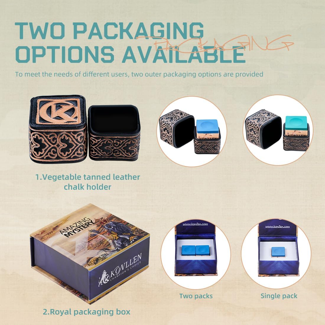 KONLLEN Pool Cue Chalk Nano Technology Billiard Chalk for Professional Tournament Dedicated Pool Chalk (Outstanding Performance, Durable)