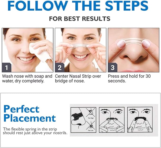 RZJZGZ Medium Breathe Improve Nasal Strips to Reduce Snoring Works Instantly to Improve Sleep, Relieve Nasal Congestion Due to Colds & Allergies (310 Pack)