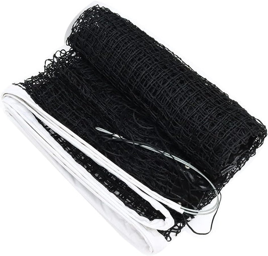 42FT Professional Tennis Net - 12.7m x 1.07m, Heavy-Duty Nylon & PE Construction, UV-Resistant, with Galvanized Steel Rope & Copper Grommets for Indoor/Outdoor Tennis Courts