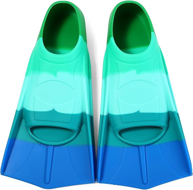 Kids Swim Fins,Short Kids Fins Youth Swimming Flippers for Lap Swimming Training for Children Girls Boys Beginners