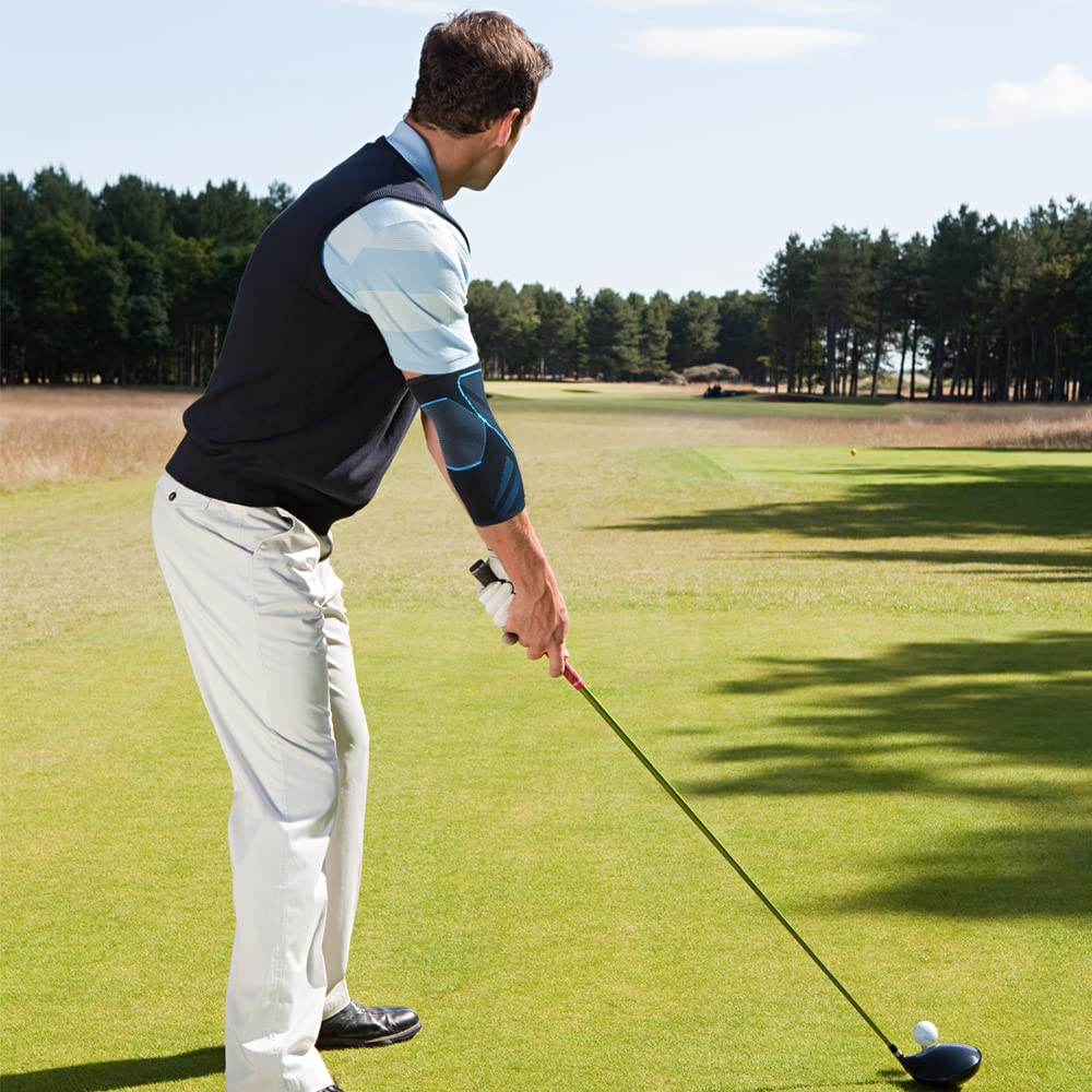 Arm Supports Sleeve,Elbow Compression Sleeve(1 Pair)，Tennis Elbow Braces for Tendonitis and Tennis Elbow，Arm Supports golfer，tennis elbow relief for women & men,elbow sleeve for weightlifting