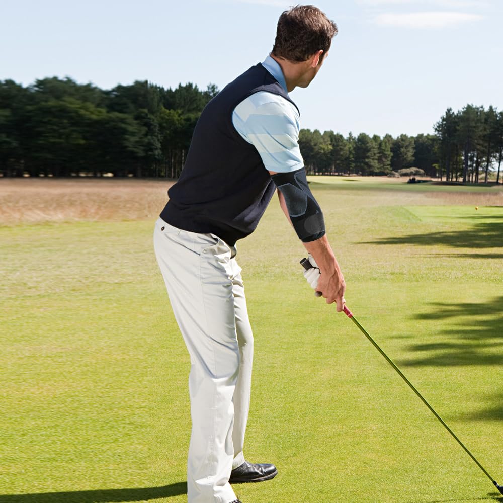 Arm Supports Sleeve,Elbow Compression Sleeve (1 Pair)，Tennis Elbow Braces for Tendonitis and Tennis Elbow，Arm Supports Sleeves golfer，tennis elbow relief for women & men,elbow sleeve for weightlifting