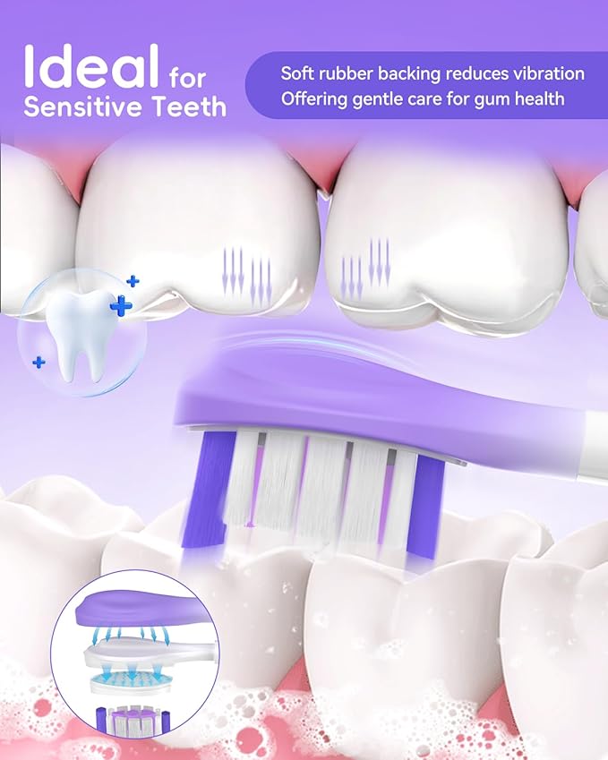 10 Pcs Replacement Toothbrush Heads for Philips Sonicare Electric Toothbrush ProtectiveClean 4100/5100/6100, DiamondClean 9300/9500, ExpertClean 7500, FlexCare, 2/3 Series, C3 G3 W3, Click-On