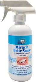 Miracle Brite Smile With Food Grade Hydrogen Peroxide and Essential Oils - Teeth whitening, breath freshening, removing bad breaths & tooth sensitivity.