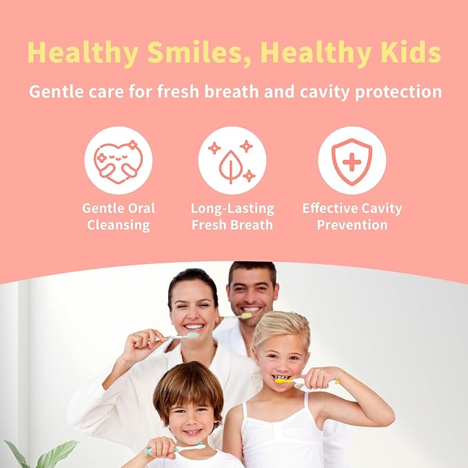 Mouth Spray for Kids Toddler Toothpaste Helper Fluoride Free Baby Toothpaste Cavity Protection Oral Care with Natural P113+ Antibacterial Peptide for Newborns to Age 12 (Watermelon)