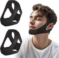 2PCS Chin Straps for Sleeping, Anti Snore Chin Strap to Keep Mouth Closed, Breathable & Ajustable for Men and Women