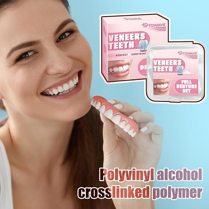 Veneers Teeth for Women and Men, Tooth Replacement Kit, Nature and Comfortable