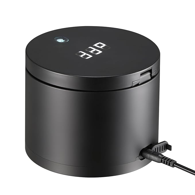 42KHz Ultrasonic Cleaner with U-V Light - Professional Jewelry, Denture, Watch Cleaning Machine, 250ML Capacity, Digital Touch Control, 3/5/10 Min Timer, Waterproof Design