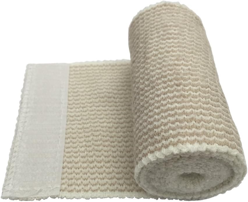 8 Pack Elastic Bandage Wrap | 4" Wide Medical Bandage Wrap with Hook-and-Loop Fasteners on Both Ends Compression Wrap for Wounds Latex Free Stretch Bandage for Foot Arm Hand Ankle Injury