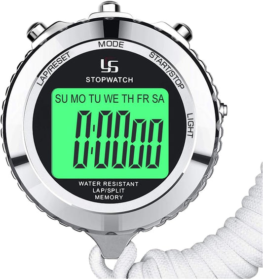 LAOPAO Melt Stopwatch, Clock Daily Rainproof Digital Timer for Sports Match,Competition,Coach,Referee,Training,Timing