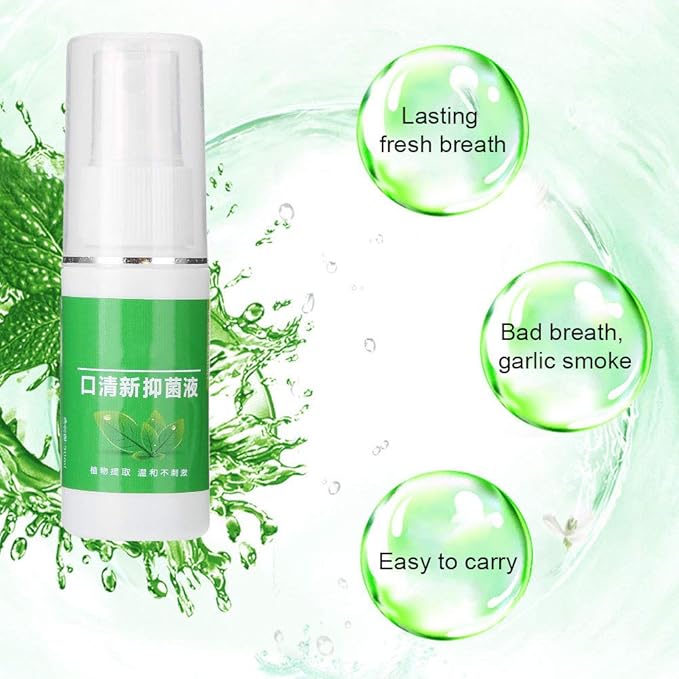 Oral Breath Spray, Spray Bad Breath,Breath Freshener Spray, Oral Odor Halitosis Spray,Remove Bad Breath, Mouthwash