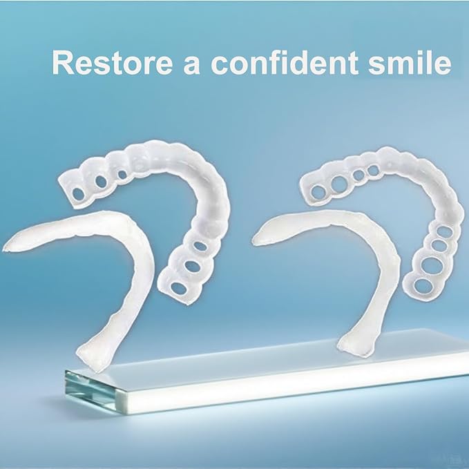 ‌2 Pairs Adjustable Temporary for Men & Women, Natural Comfortable Design to Restore Confident Smile (5)