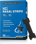 MQ 100ct Nasal Strips for Snoring Black Nose Strips for Breathing Extra Strength Snore Strips to Open Nasal Passages, Relieve Nasal Congestion