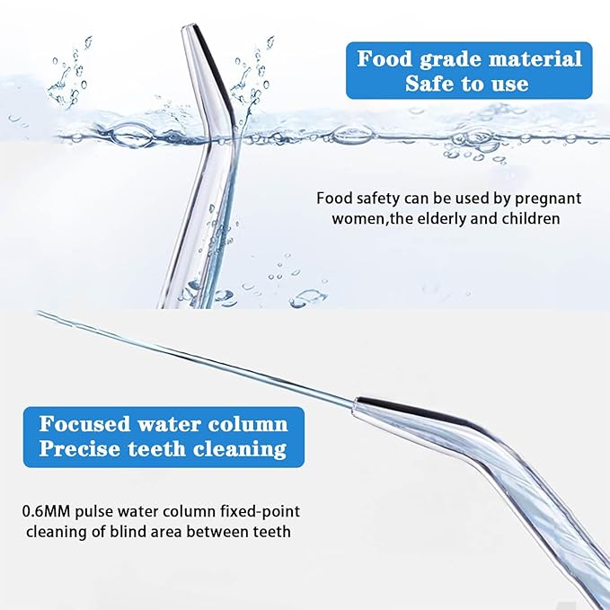 4 Pcs Replacement Tips For Waterpik Water Flosser,Replacement Heads for Waterpik Water Flossers Other Brand Oral Irrigators,Replacement Classic Jet Tips(Black,Blue,Purple,Green).