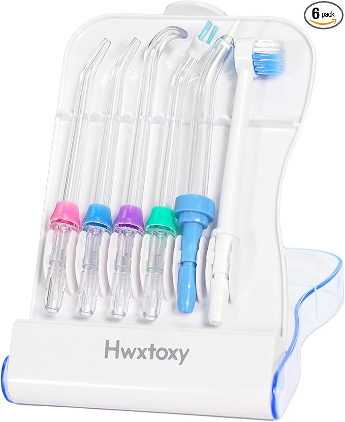 Replacement Tips for Waterpik Water Flosser Waterpik' Replacement Parts, Storage Case & AquaFlosser 6 Tips (Aquaflosser 6 Tips-A)