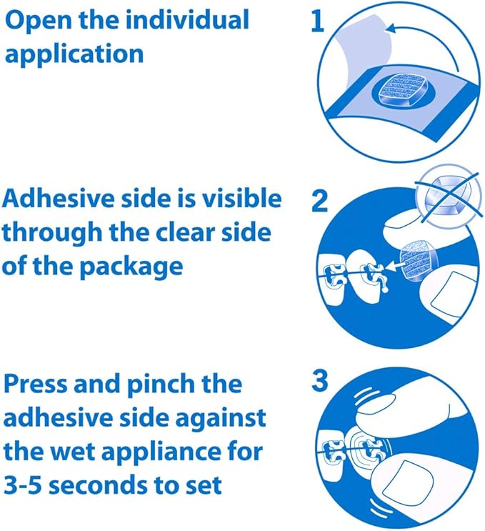 ORVANCE Orthodontic Wax, Clear Moisture Activated Braces Wax Alternative for Pain Relief, 72 Count