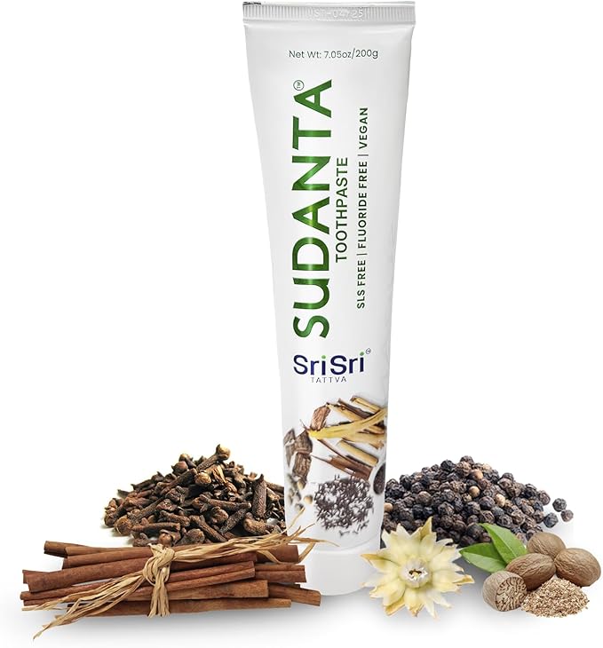 Sudanta 200g Herbal Fluoride-Free, Paraben-Free, Vegan, Natural Toothpaste with Ayurvedic Herbs