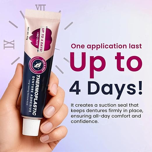 Thermoplastic Denture Adhesive,Lasts for 4 Days Give a Brush (1)