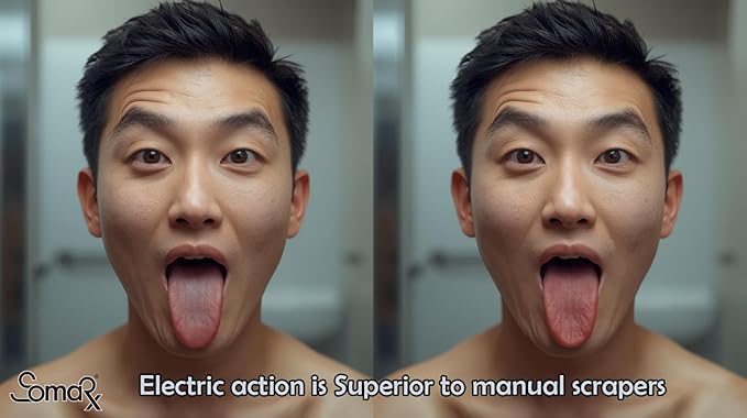 Tongue Brush Heads for Oral B Braun, 7000/Pro 1000/9600/500/3000/8000 and Smart Electric Toothbrush Brush Head Cleaner Scraper Replacement, 8-Pack