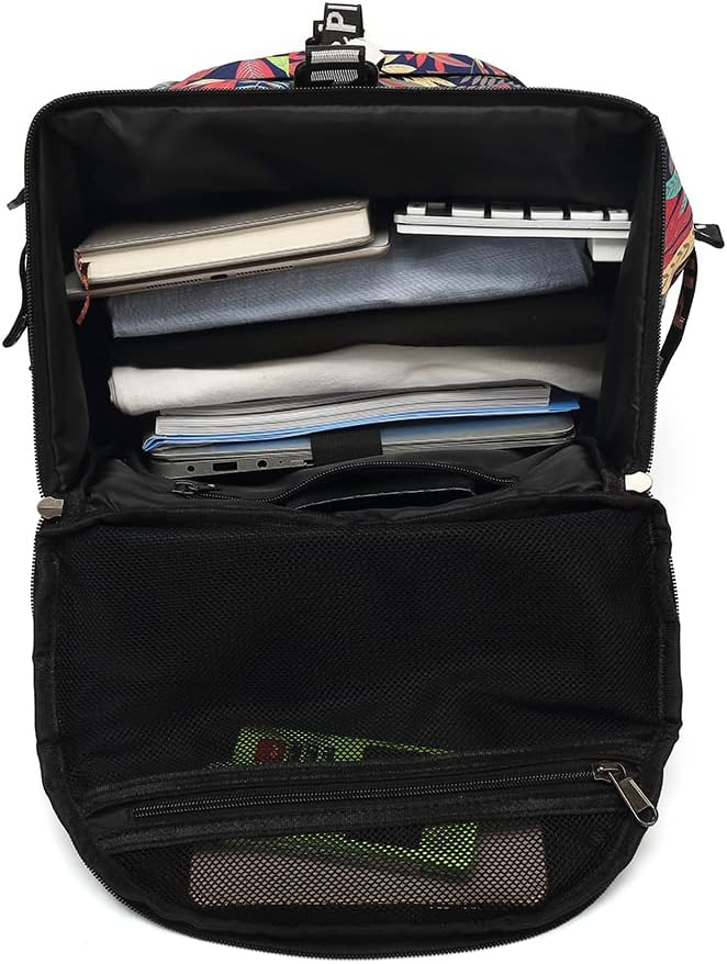 Kalesi Floral Gym Duffle Bag Backpack 4 ways for Women Waterproof with Shoes Compartment for travel Sport Hiking laptop Lightweight