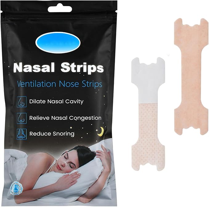 60PCS Nose Strips for Breathing,Extra Strength Nasal Strips for snoring,Suitable for Nasal Congestion & snoring (60)
