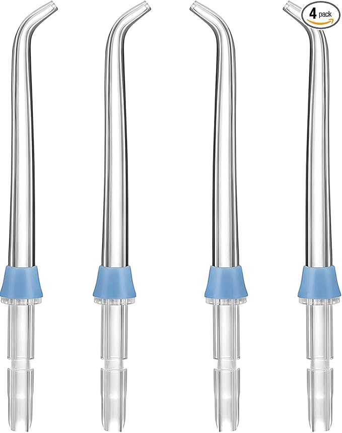 Replacement Heads for Waterpik Water Flosser,Replacement Tips for Waterpik Water Flosser,Easy to lnstall(4 Classic Jet Tips)