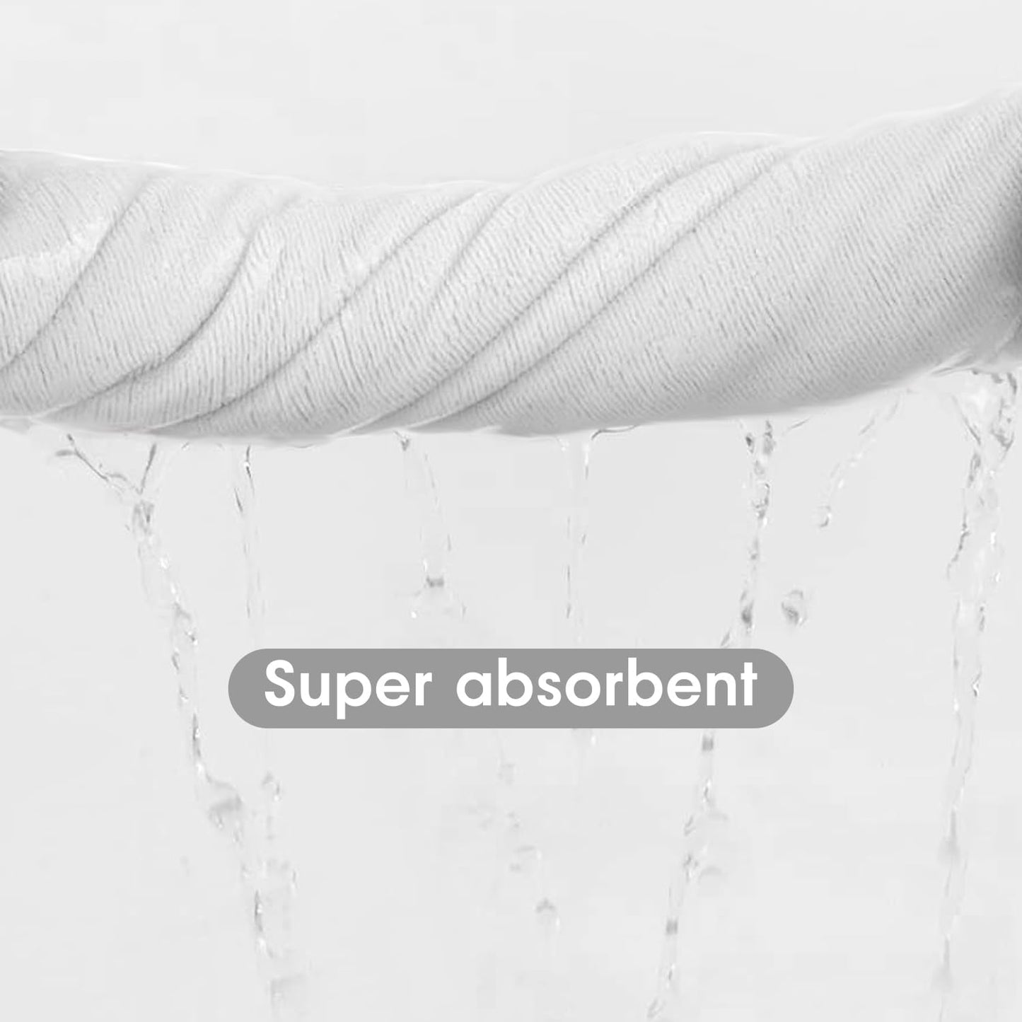 JML Microfiber Bath Towels, Bath Towel Sets (6 Pack, 27" x 55") - Extra Absorbent and Fast Drying, Multipurpose White Microfiber Towel for Bath, Beach, Pool, Sports, Yoga