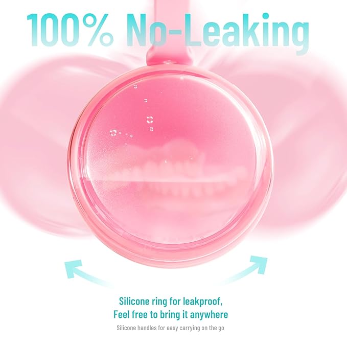 Denture Case with Denture Brush, Waterproof Denture Bath with Portable Denture Brush Holder,Partial Denture Case with Basket denture cups for soaking dentures (pink)