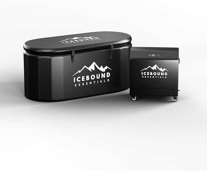 Inflatable Cold Plunge Tub - XL, Black - 150 Gallon Ice Bath - Chiller Compatible – Inflatable