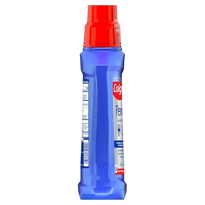 Colgate Peroxyl Antiseptic Mouthwash and Mouth Sore Rinse, 1.5% Hydrogen Peroxide, Mild Mint - 500ml, 16.9 Fluid Ounces