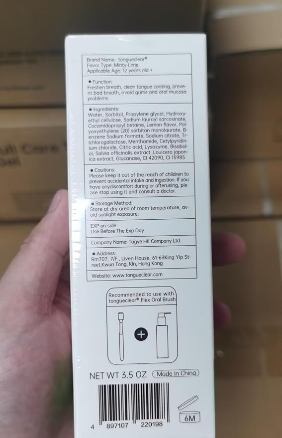 Tongue Cleaner Gel | Fresh Mint Tongue Cleaning Paste | Bad Breath and Halitosis | Mouth Odor Eliminator | Use with Tongue Brushes & Scrapers (2 Pack)…