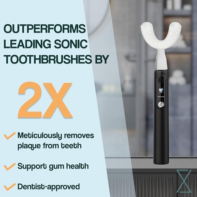 Y-Brush New Ultra 2025 - Sonic Toothbrush 6 Brushing Modes - 6-Month Battery with USB-C, Advanced Plaque Removal, Whitening Technology, Clinically Proven - Adult