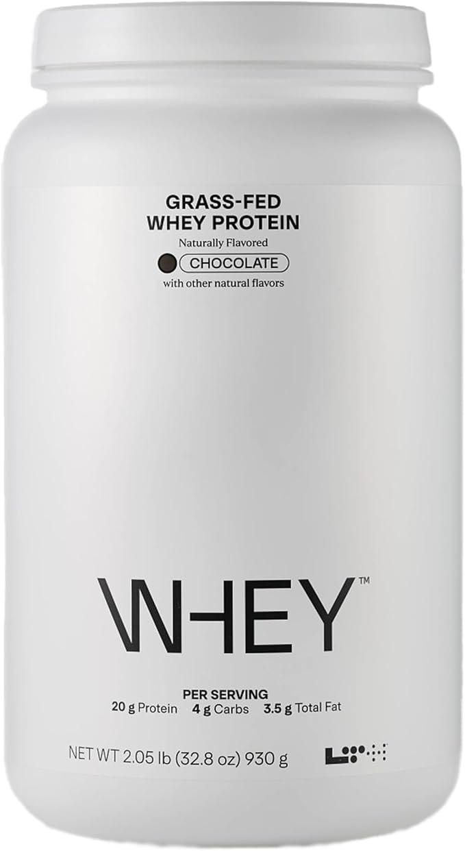 LTH Whey Protein - Trusted by Life Time Fitness Members - Grass-Fed Whey Protein Powder - with Amino Acids - Aids Lean Muscle & Recovery - Supports Immune & Liver Health - Chocolate (30 Servings)