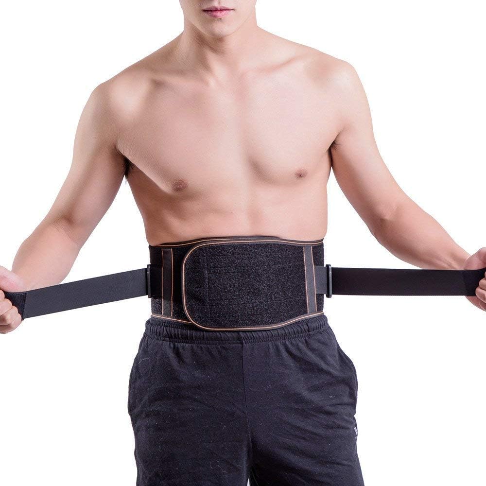 King of Kings Lower Back Brace Pain Relief with Pulley System - Lumbar Support Belt for Women and Men - Adjustable Waist Straps for Sciatica, Spinal Stenosis, Scoliosis or Herniated Disc - Large