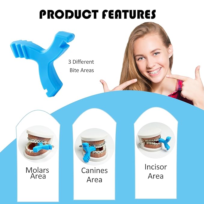 Aligner Chew,8PCS Y-Shaped Chew for Invialign Aligner,Hardness 45°Silicone Orthodontic Munchies Chompers Aligner Trays Seaters(8PCS Unflavored)