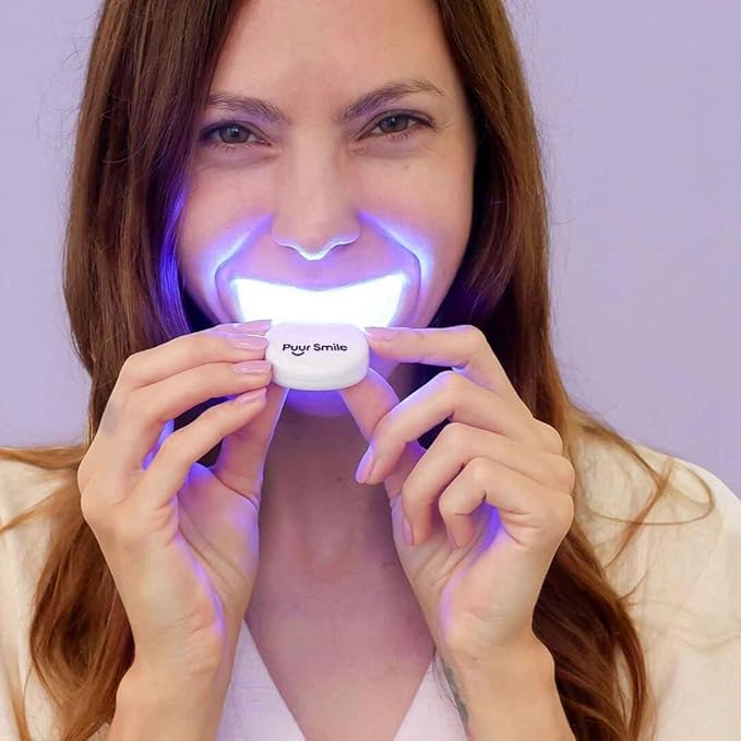 Teeth Whitening Kit – LED Light & Whitening Gel with Remineralization Syringes – Professional-Grade Whitening for Sensitive Teeth – Removes Stains from Coffee, Wine, & Smoking