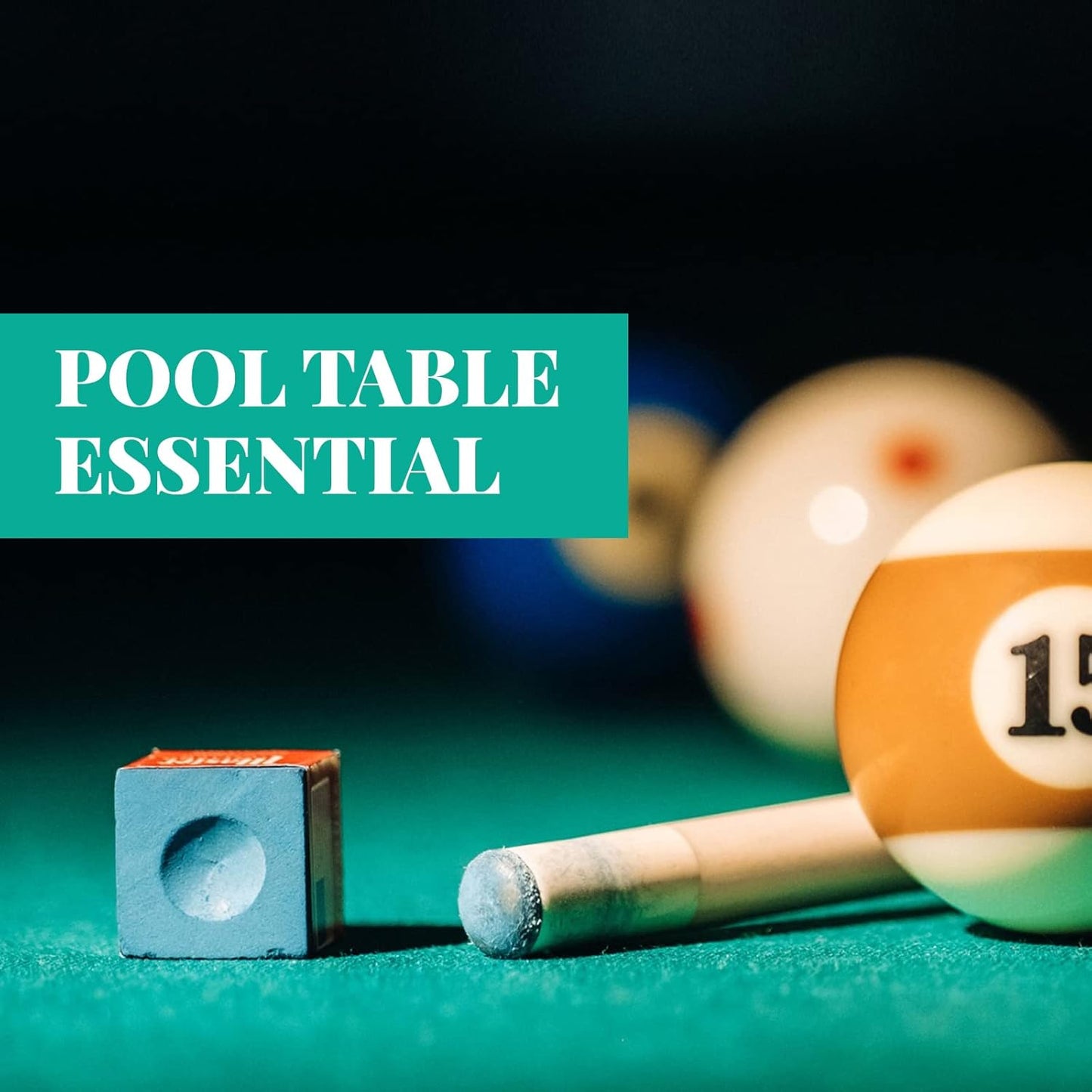 Junkin Pool Chalk Cubes Billiard Cue Pool Stick Chalk Table Accessories for Clubs Bars Home