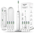 Wagner Stern Ultrasonic whitening Toothbrush with Pressure Sensor. 5 Brushing Modes and 4 Levels of Intensity, 8 Soft bristles, Travel case.