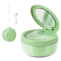 Denture Case, Leak Proof Denture Bath Cup, Denture Soaking Container Cups for Dentures, Retainers, Mouth Guard Storage Case, Full & Partial Denture Cleaning Holder Box with Strainer, Green