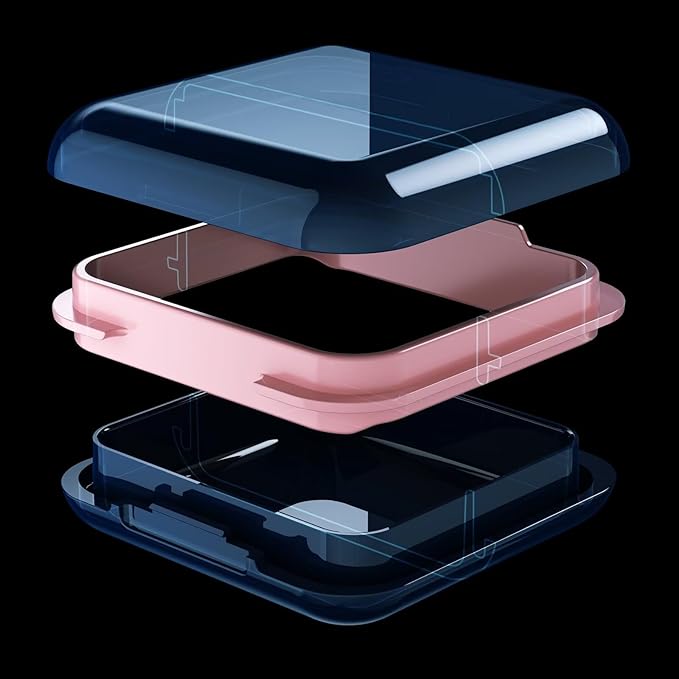 Retainer Case, Cute Retainer Case with Slim, Night Mouth Guard Case with Lid Hinge, Large Aligner Case, Inner Size 2.56, 2.36, 0.79inch（1pack)