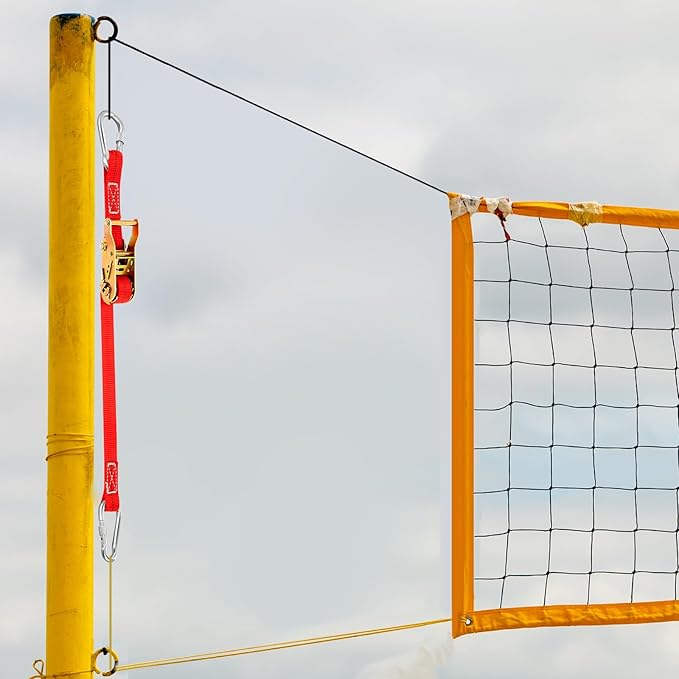 2 Pcs Volleyball Net Ratchet Strap Heavy Duty Net Tensioning Lever Ratchet Volleyball Poles Rope Tightener