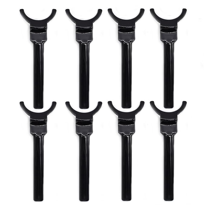 Angzhili 8 Pcs Dental Lip Retractor,Dental Photography Retractors,Black Orthodontic Lip Retractor (Small)