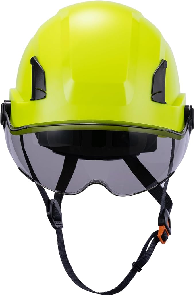 Land Helmets EcoPro Safety Helmet - ANSI/ISEA Z89.1-201 Type 1 Class C Vented - OSHA Approved - Lightweight Helmet with 6 Pt Suspension for Arborist, Industrial & Fall Protection