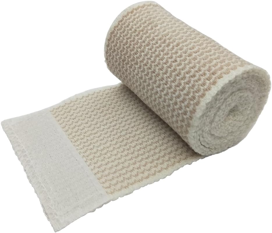 4 Pack Elastic Bandage Wrap | 3" Medical Bandage Wrap with Hook-and-Loop Fasteners on Both Ends Compression Wrap for Wounds Latex Free Stretch Bandage for Foot Arm Hand Ankle Injury