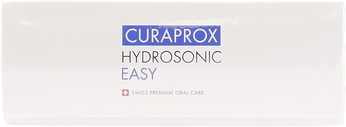 Curaprox Hydrosonic Easy Sonic Toothbrush – for Daily Gum Care and Plaque Control | Simple, Effective, Reliable | One Brush Head