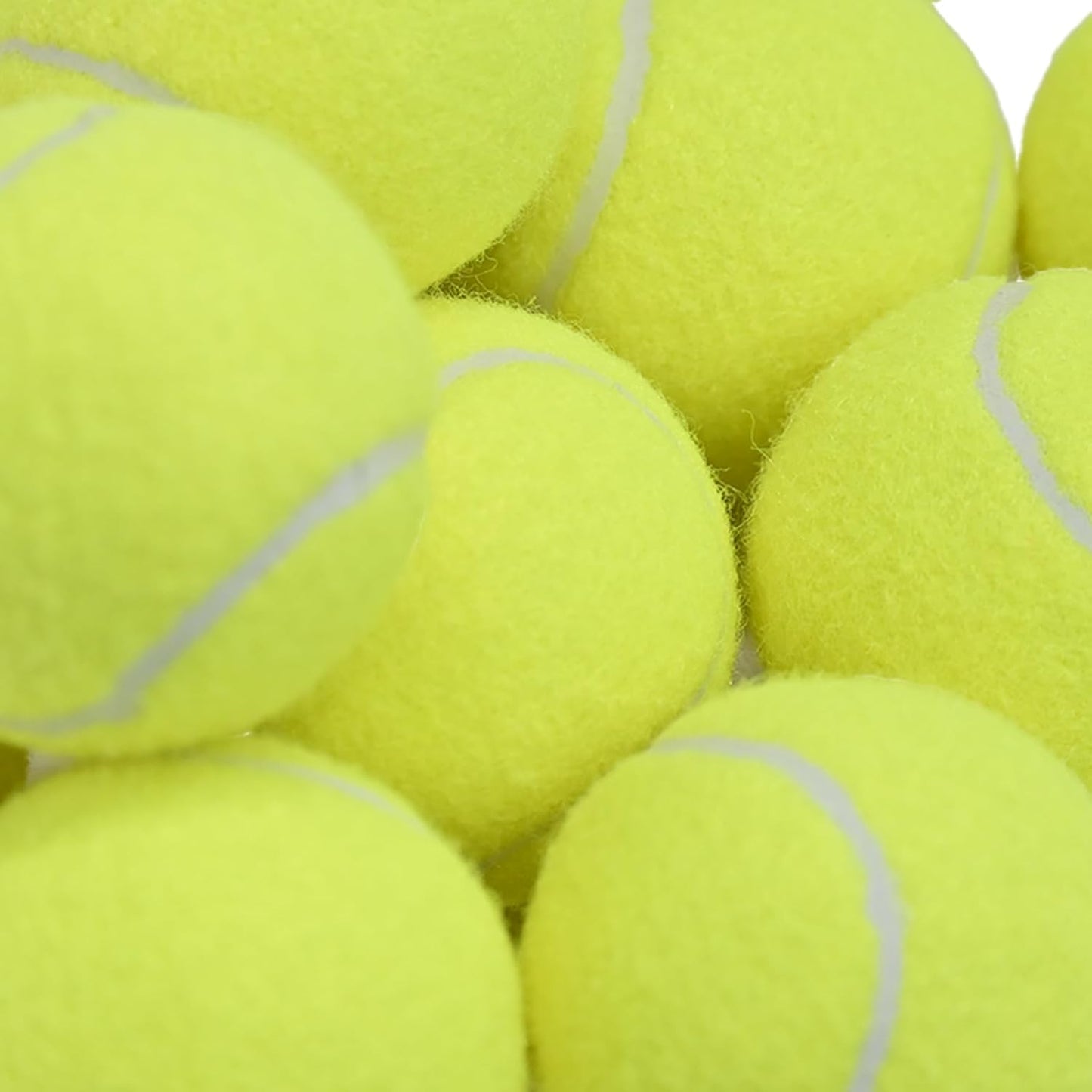 LITIAN 12 Pack Practice Tennis Balls for Beginners – High Elasticity Bulk Tennis Balls for Dog Training, Fetch & Play, with Mesh Carry Bag