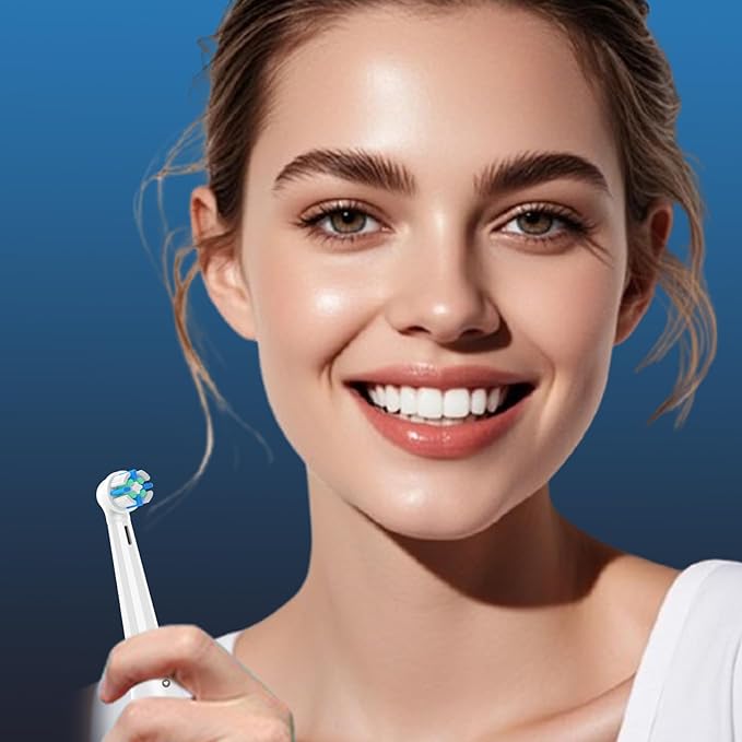 10 PCS IO Replacement Heads Compatible with Oral B IO 2/3/4/5/6/7/8/9/10/Deep Clean Series Electric Toothbrush, Brush Heads Compatible with Oral B IO for Teeth Cleaning (White)