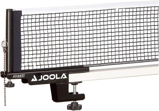 JOOLA Premium Avanti Table Tennis Net and Post Set - Portable and Easy Setup 72" Regulation Size Ping Pong Screw On Clamp Net, ‎ 72"L x 0.5"W x 6"H, White/Black