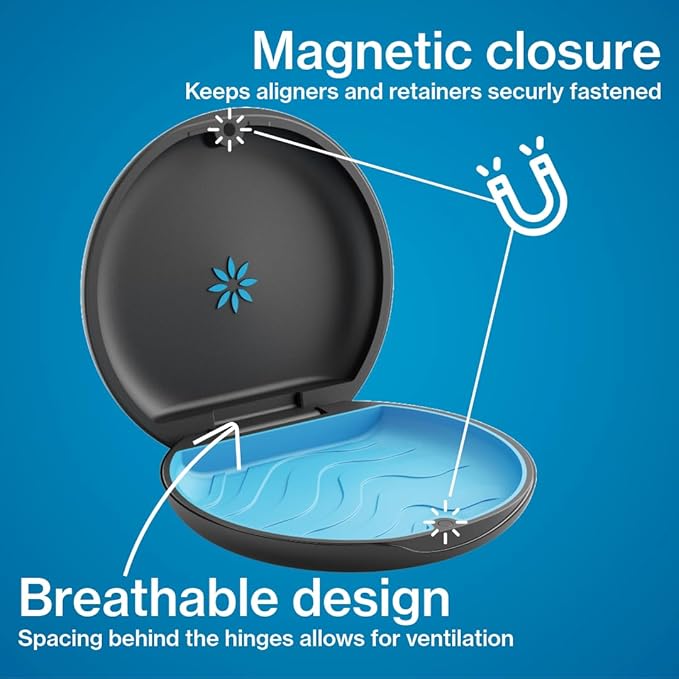 INVISALIGN Aligner and Retainer Case, Purple Daisy